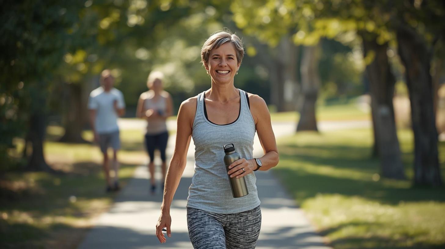Weekend walkers enjoy sunny Clifton trail while building friendships through healthy outdoor routines.